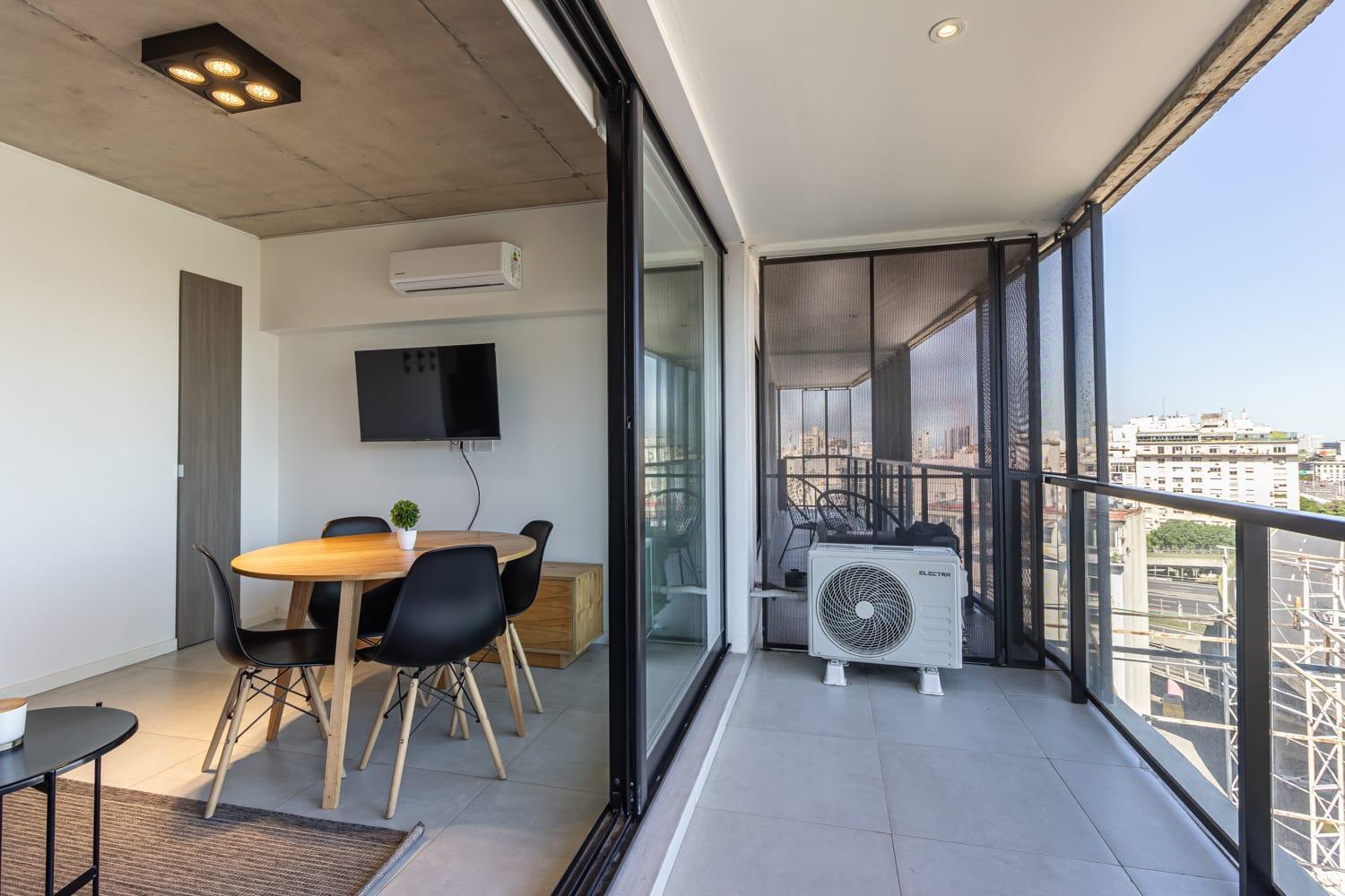 Nuevo Loft Con Vistas Increibles A La 9 De Julio Appartamento